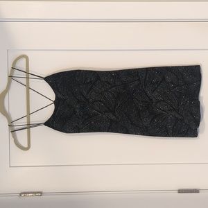 Black glittery dress